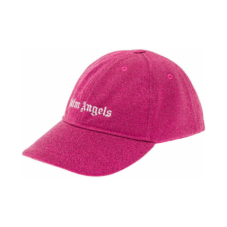 Fuchsia Baseball Cap z Kontrastowym Logo Palm Angels