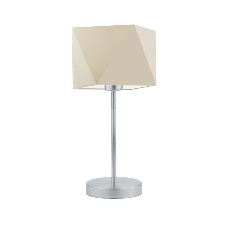 Lampka nocna LYSNE Wuhu, 60 W, E27, ecru/srebrna, 43x23 cm