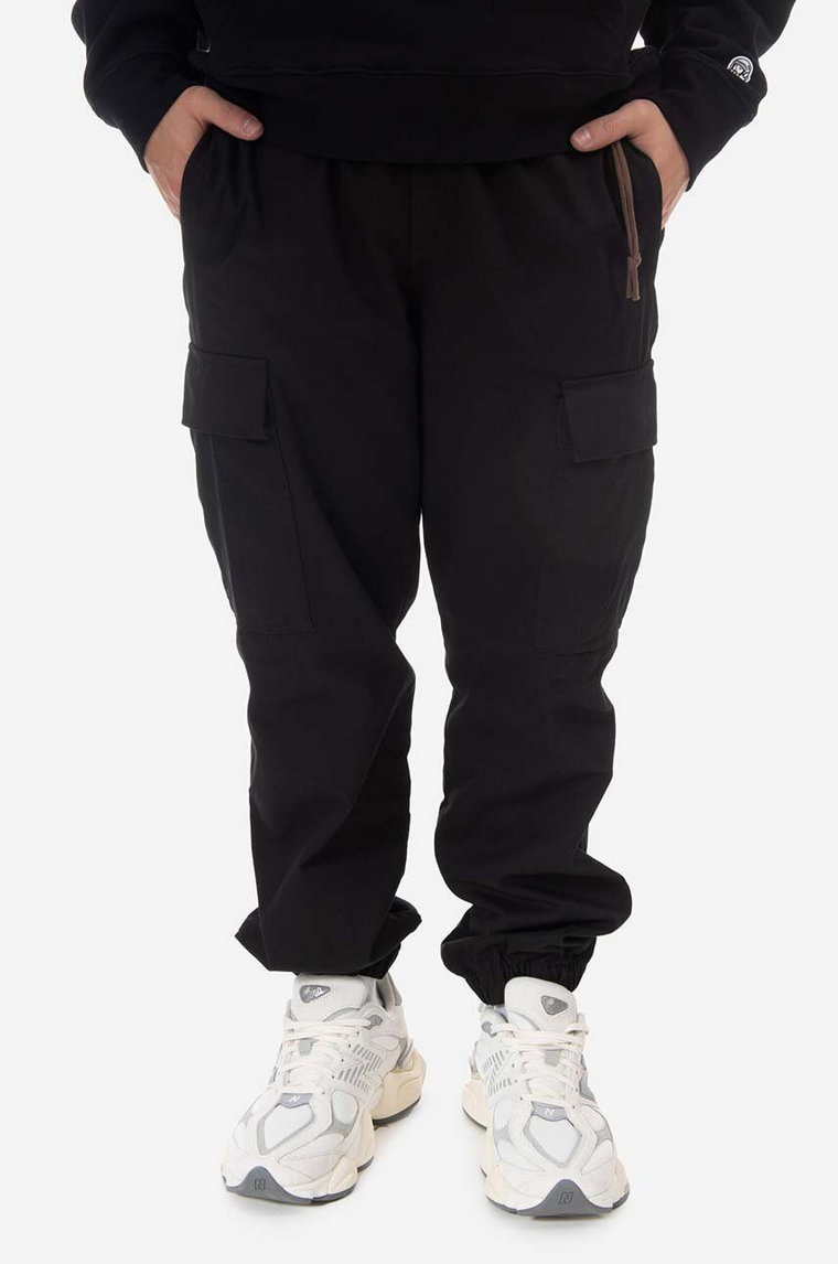Billionaire Boys Club spodnie bawełniane kolor czarny w fasonie cargo B23109-BLACK