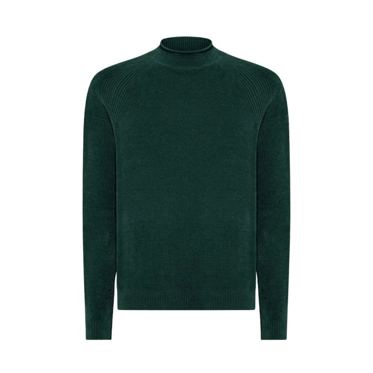 Zielony Sweter Slim Fit RRD