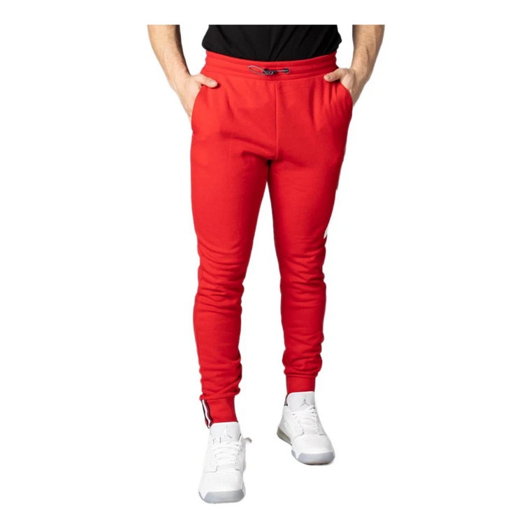 Czerwone spodnie z sznurkiem i kieszeniami bocznymi Tommy Jeans