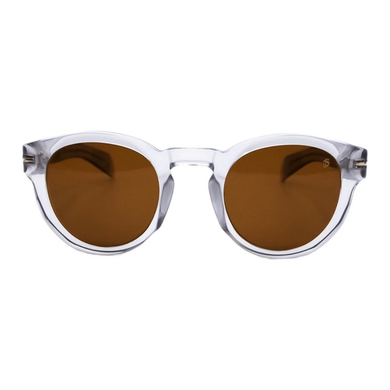 Szare Kwadratowe Przezroczyste Okulary Przeciwsłoneczne Eyewear by David Beckham