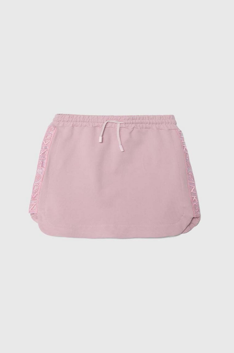 Pinko Up spódnica dziecięca kolor różowy mini rozkloszowana
