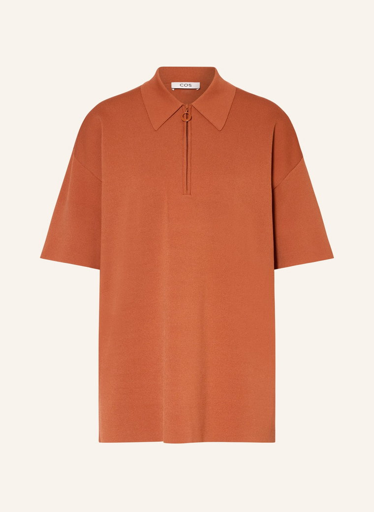 Cos Koszulka Polo Z Dzianiny orange