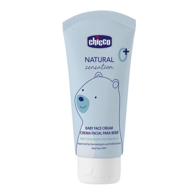 Chicco Natural Sensation Baby Face Cream krem do twarzy dla dzieci 0+ 50ml