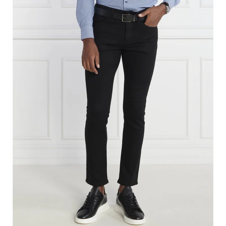 BOSS BLACK Jeansy Delaware | Slim Fit | z dodatkiem kaszmiru