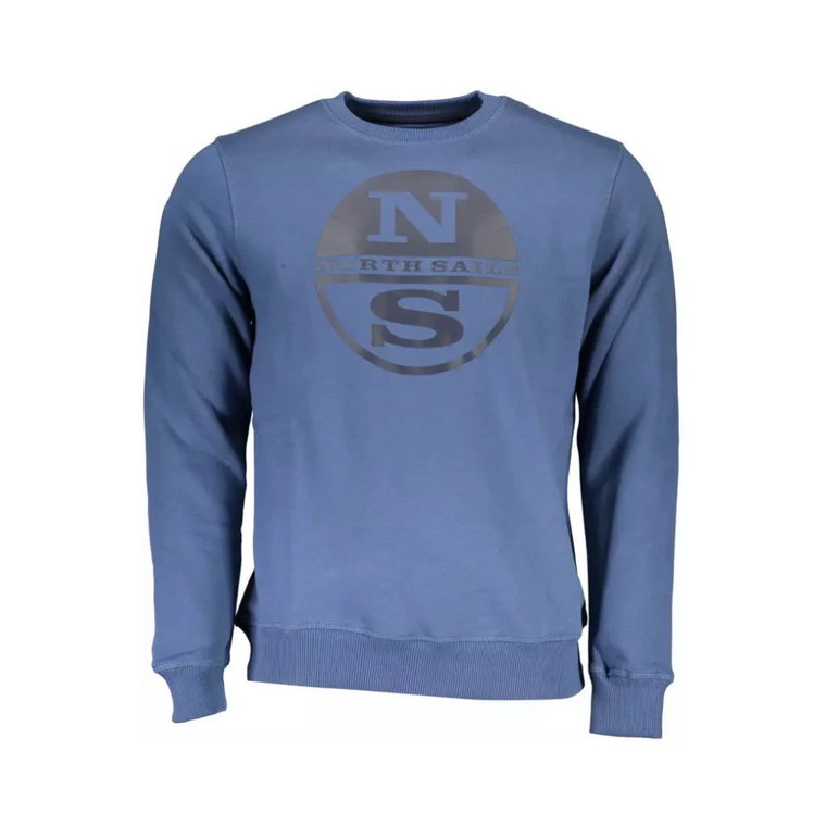 Niebieski Sweter z Nadrukiem Logo North Sails