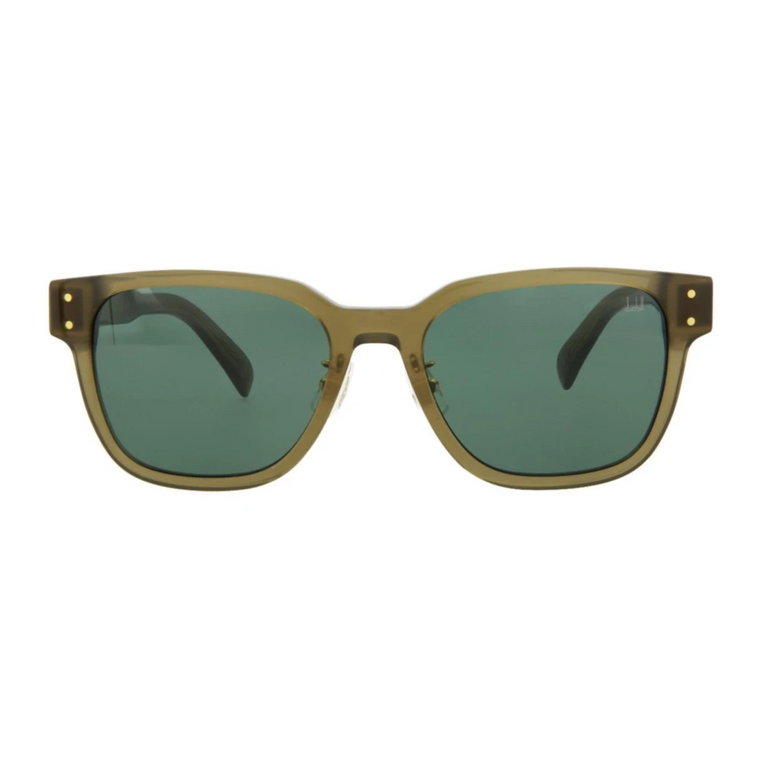 Brązowe Okulary Przeciwsłoneczne z Kwadratową Oprawką Dunhill