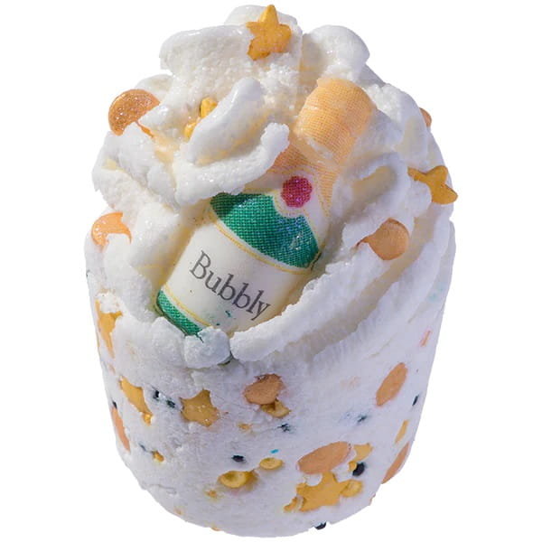 Bomb Cosmetics Bring On The Bubbly Bath Mallow maślana babeczka do kąpieli 50g