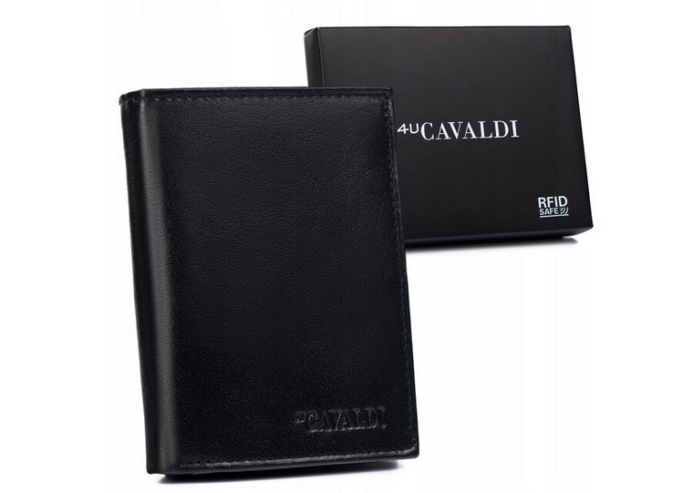 Duży, skórzany portfel męski z systemem RFID  4U Cavaldi