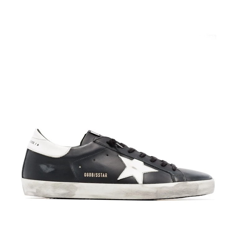 Czarne Super-Star Sneakers Golden Goose