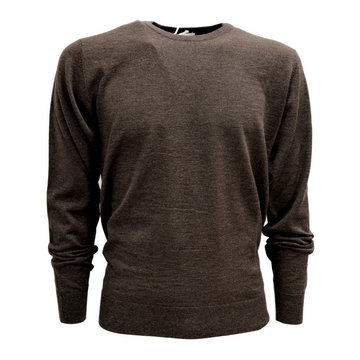 Men's Neck Sweater Made Italy Cashmere Wool and Silk Cashmere Company