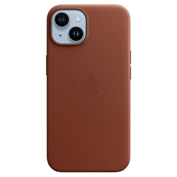 Etui Apple MPP73ZM/A iPhone 14 / 15 / 13 6.1" umbra/umber Leather Case MagSafe