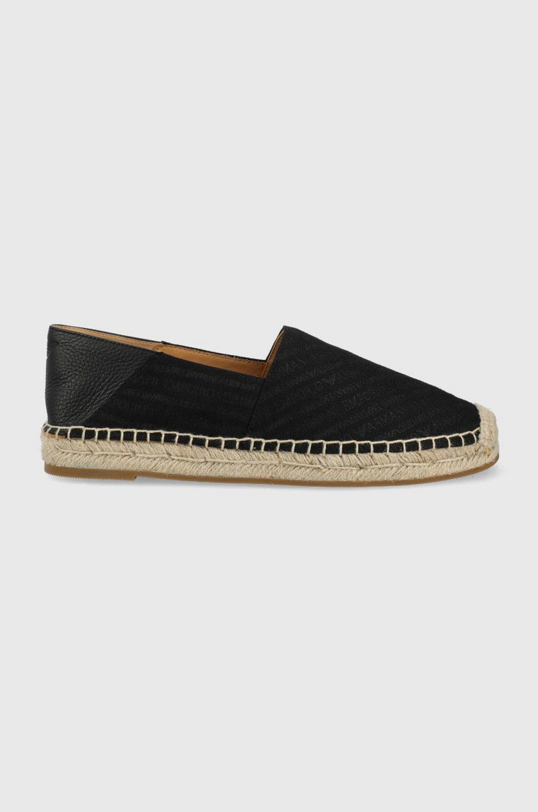 Emporio Armani espadryle kolor czarny X4S026 XN172 K001