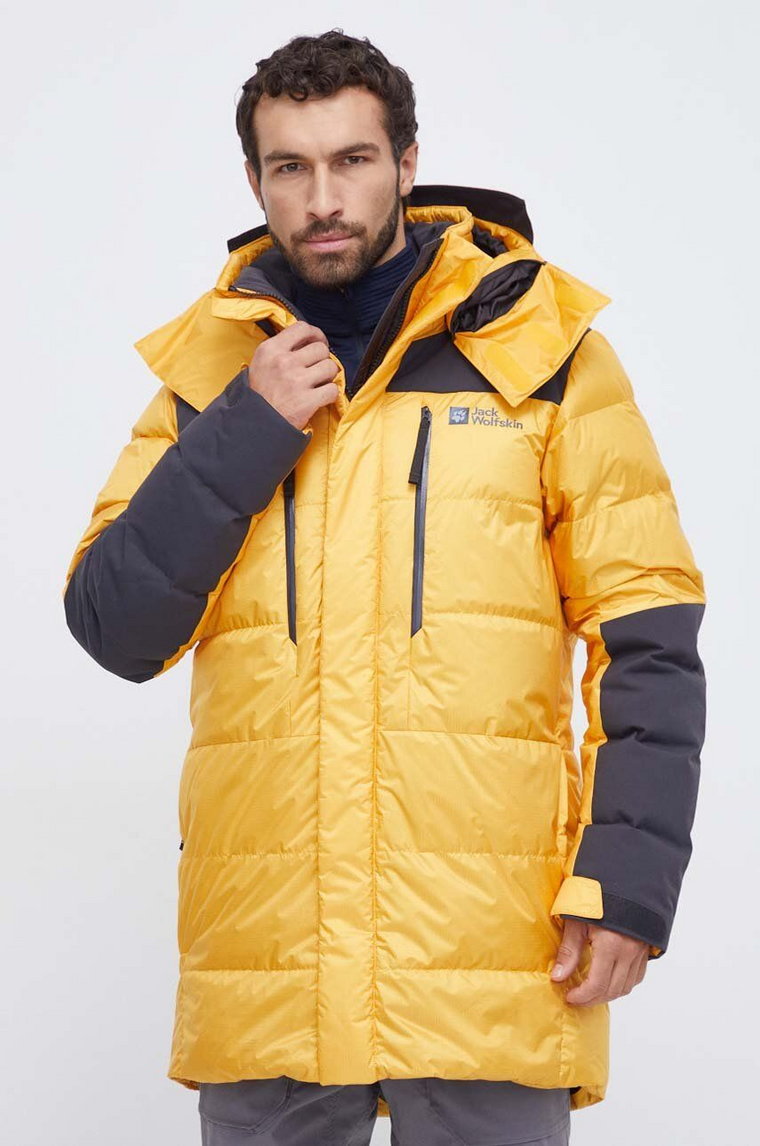 Jack Wolfskin kurtka puchowa 1995 Series Cook kolor żółty