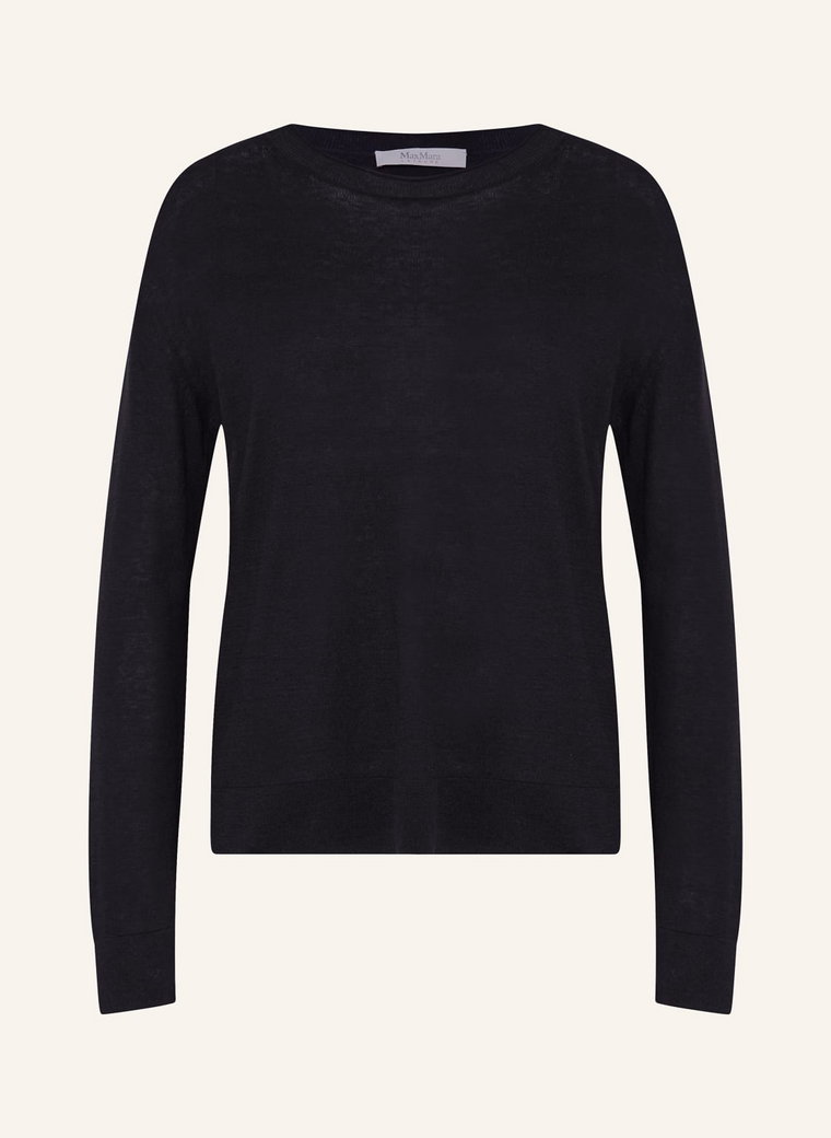 Maxmara Leisure Sweter Z Jedwabiu Pensile blau