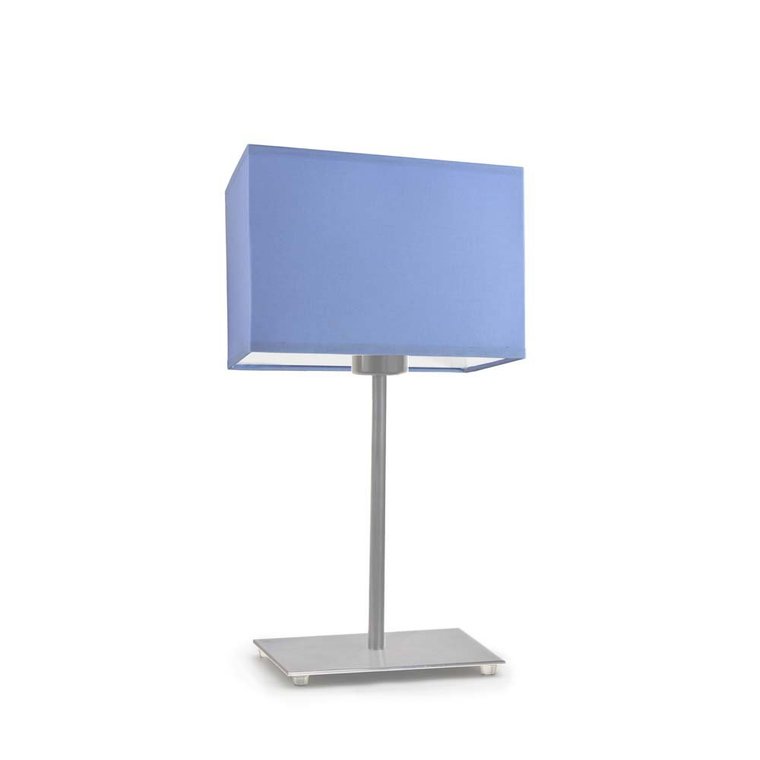 Lampka nocna LYSNE Amalfi, 60 W, E27, niebieska/stalowa, 40x20 cm