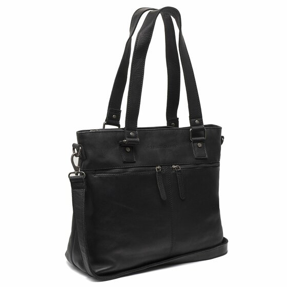 The Chesterfield Brand Rome Shopper Bag Skórzany 38 cm Komora na laptopa black