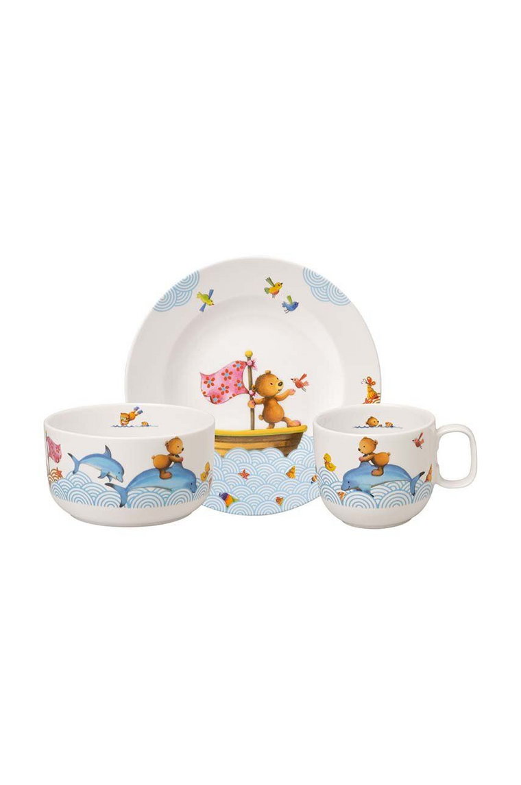 Villeroy & Boch zestaw śniadaniowy dla dzieci Happy as a Bear 3-pack