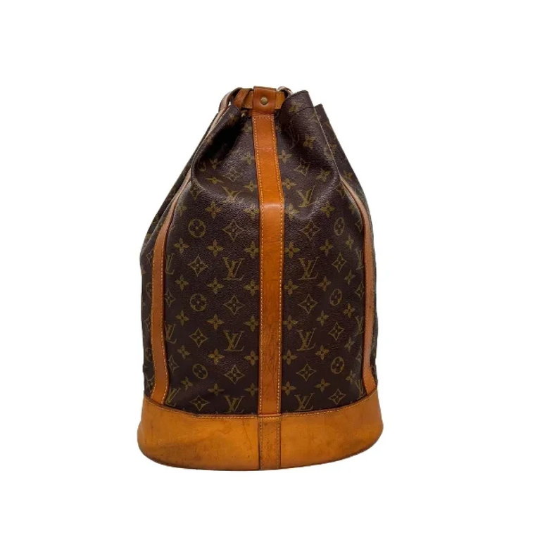 Używane Brązowe Torebki na Ramię Louis Vuitton z Kanwy Louis Vuitton Vintage