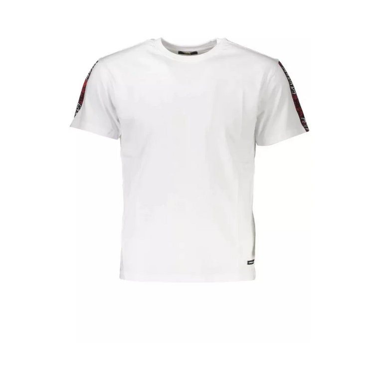 Stylowa biała koszulka z bawełny Cavalli Class