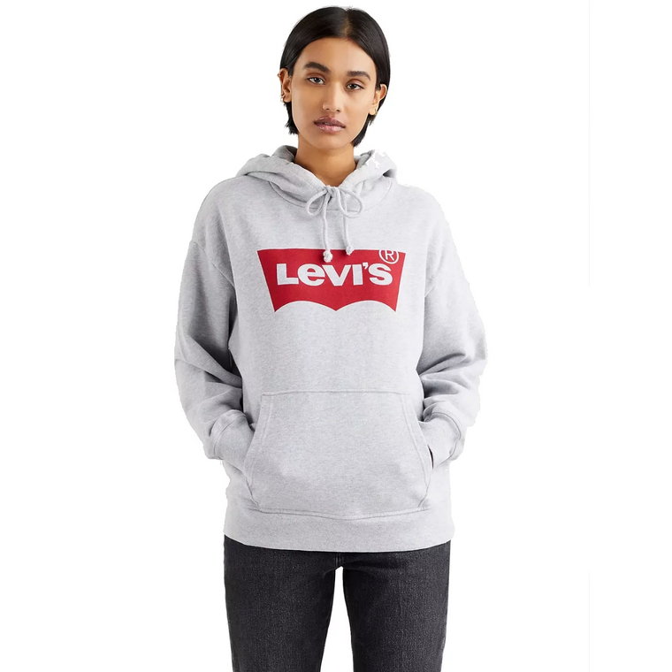 Levi's Graphic Standard Hoodie 184870020, Damskie, Szare, bluzy, bawełna, rozmiar: L