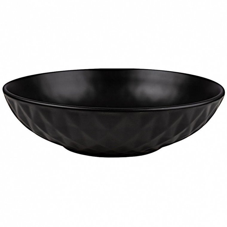 Talerz ceramiczny, SOHO CLASSIC, czarny, obiadowy, głęboki, na zupę, 20 cm kod: O-10-141-122