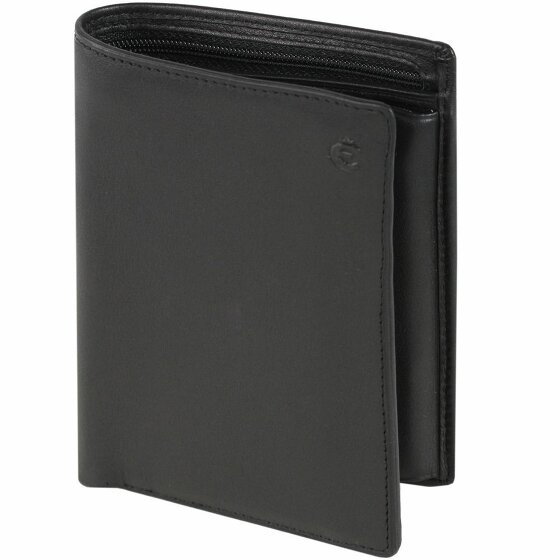 Esquire Logo Wallet VII Leather 10 cm schwarz