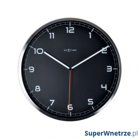 Zegar ścienny 35 cm Nextime Company czarny kod: 3080 ZW