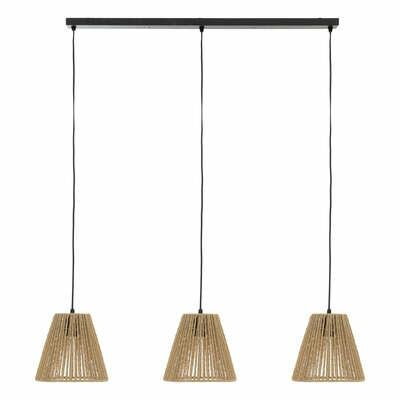 Lampa wisząca Giada potrójna naturalna