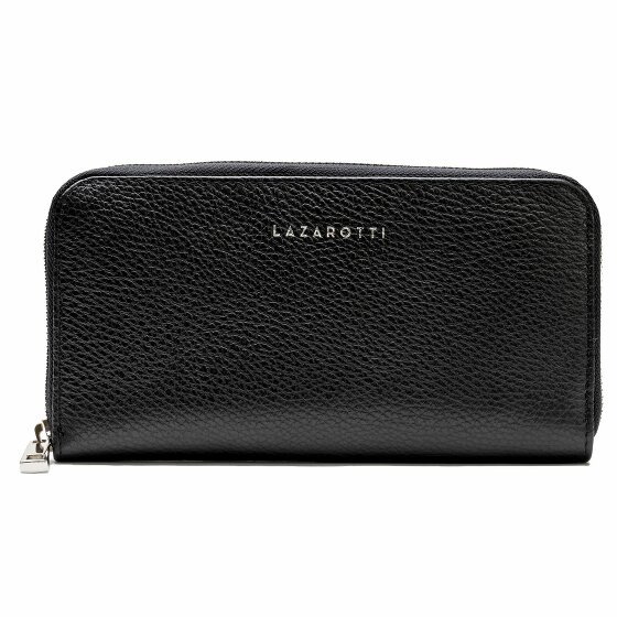 Lazarotti Milano Leather Wallet 20 cm black