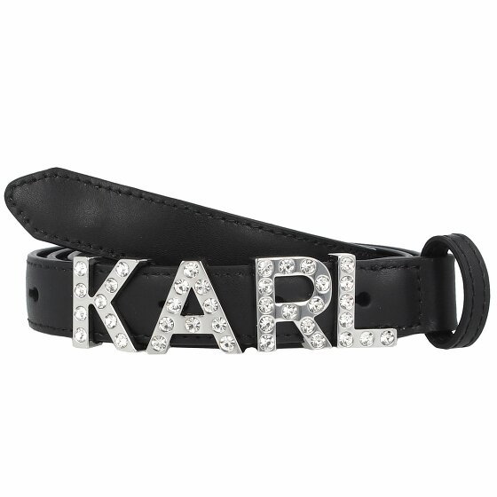 Karl Lagerfeld Letters Pas Skórzany black 90 cm