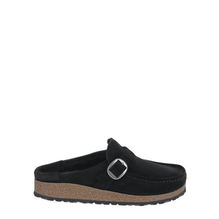 Czarne Shearling Buckleys Birkenstock