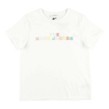 Little Marc Jacobs, cotton jersey t-shirt Biały, female,