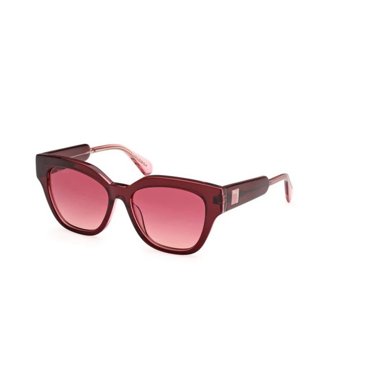 Gradient Bordeaux Czerwone Okulary Max & Co