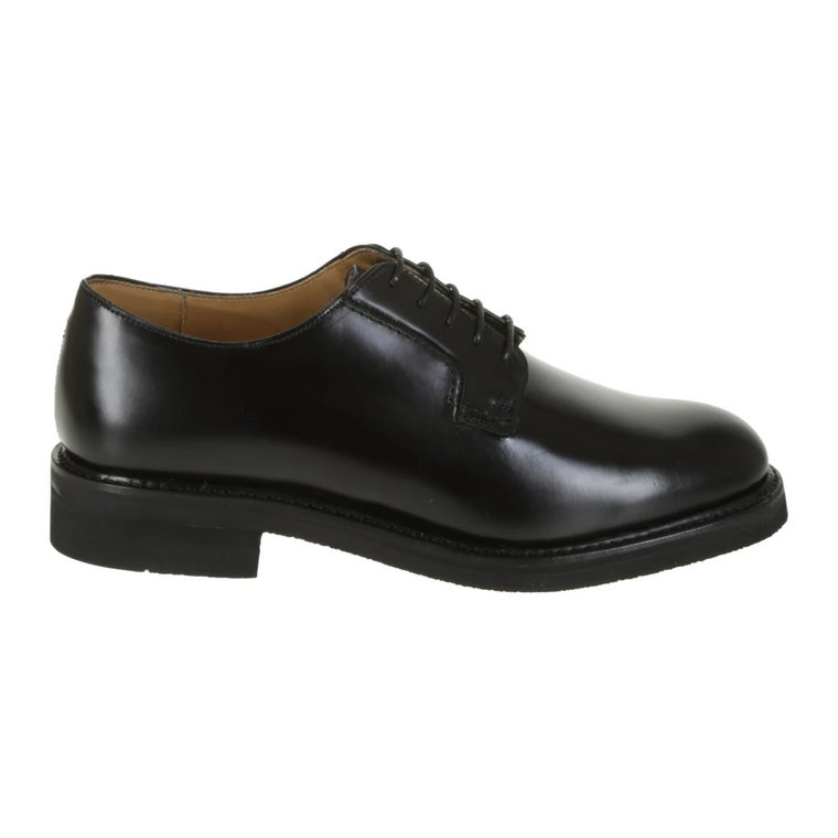 Klasyczne czarne skórzane buty Derby Berwick