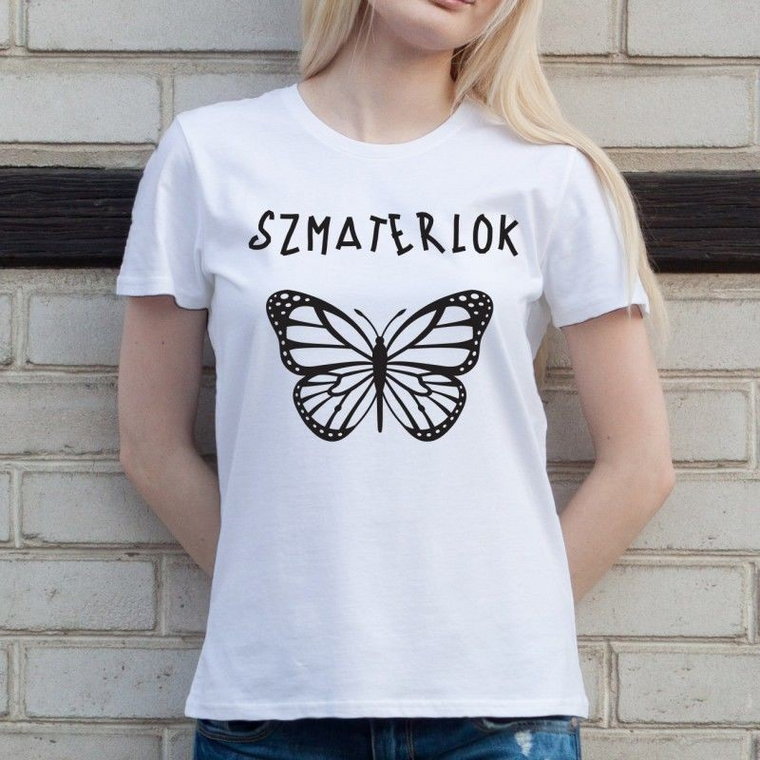 Szmaterlok - damska koszulka z nadrukiem