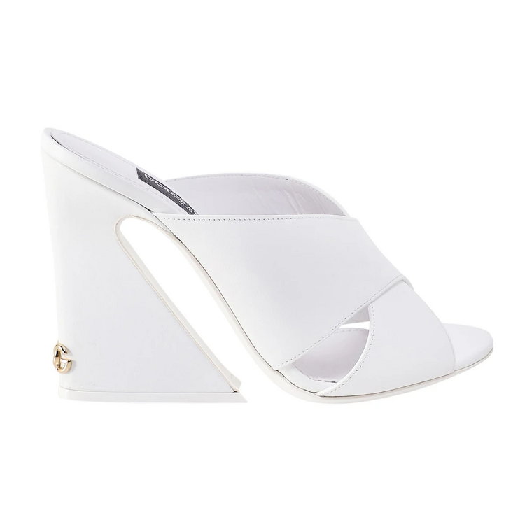 Geometryczne Sandały na Blokowym Obcasie Dolce & Gabbana