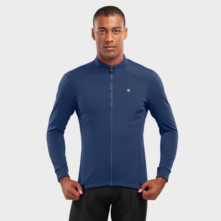 Mężczyzna Kolarstwo Męska kurtka rowerowa softshell J1 Elba SIROKO Navy Blue