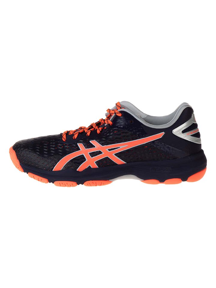 asics Buty "Netburner Professional" w kolorze czarno-czerwonym do biegania