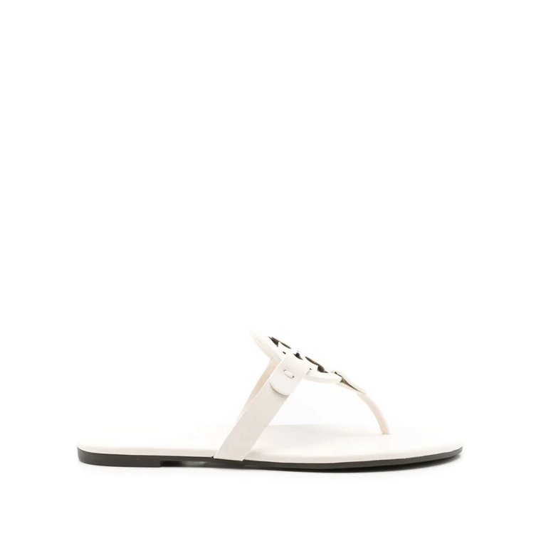 Miller Soft Flip Flops - Biały Tory Burch