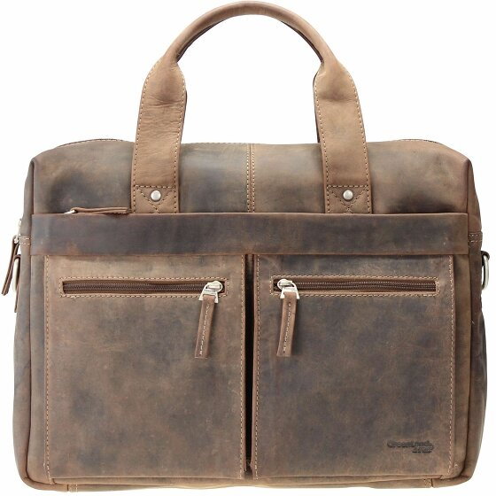 Greenland Nature Stone Briefcase Leather 39 cm stone