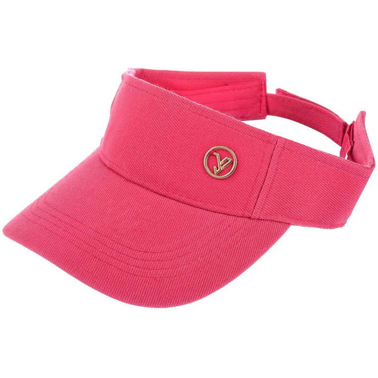 Fuksjowy Daszek na głowę przeciwsłoneczny czapka na lato sportowa regulowany różowy