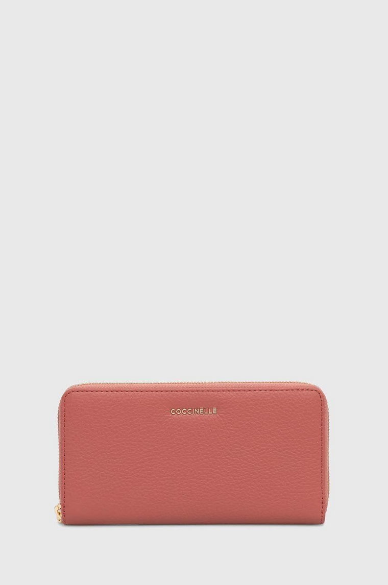 Coccinelle portfel damski kolor różowy
