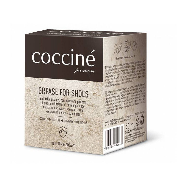 Tłuszcz do obuwia do skór gładkich do natłuszczania grease for shoes coccine 50 ml