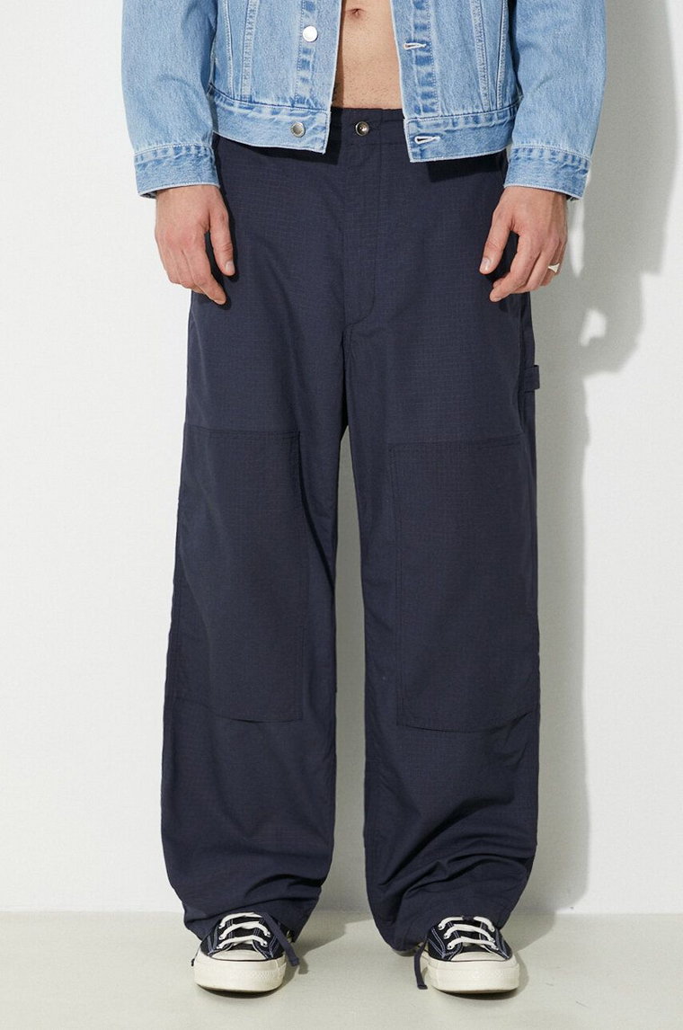 Engineered Garments spodnie bawełniane Painter Pant kolor granatowy proste OR307.CT114