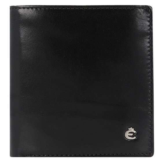 Esquire Toscana Portfel Ochrona RFID Skórzany 9 cm schwarz