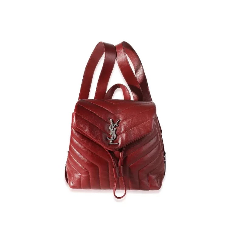 Pre-owned Leather backpacks Yves Saint Laurent Vintage