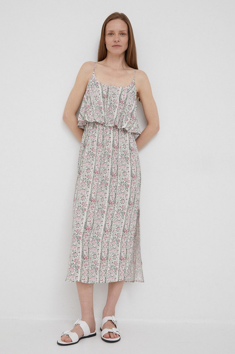 Pepe Jeans sukienka MARTINE maxi prosta