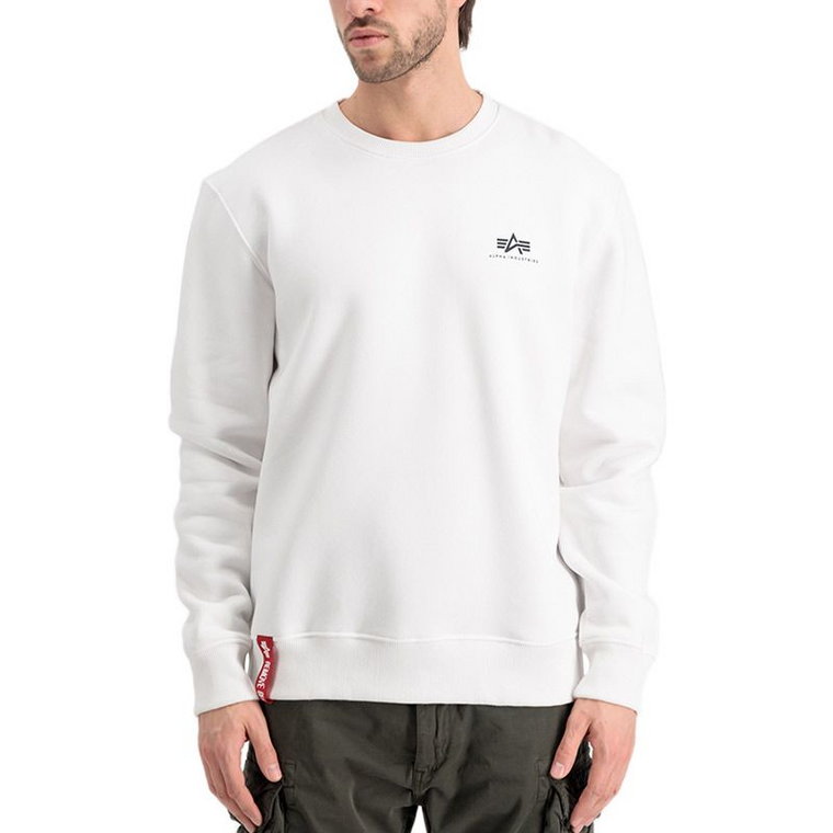 Bluza Alpha Industries Basic Sweater Small Logo 18830709 - biała